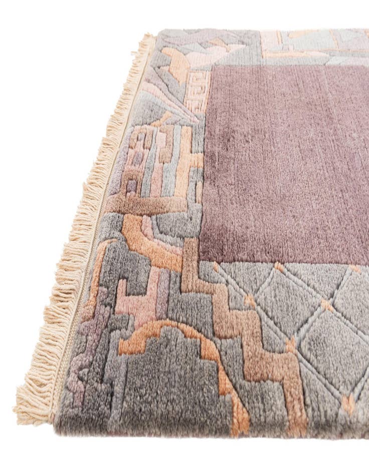 Detail image of  2' 6 x 8' 10  Hand Knotted Nepal Wool Runner Rug