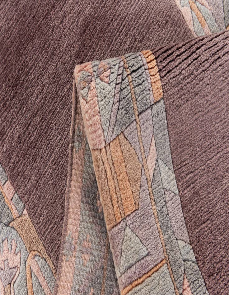 Detail image of  2' 6 x 8' 10  Hand Knotted Nepal Wool Runner Rug