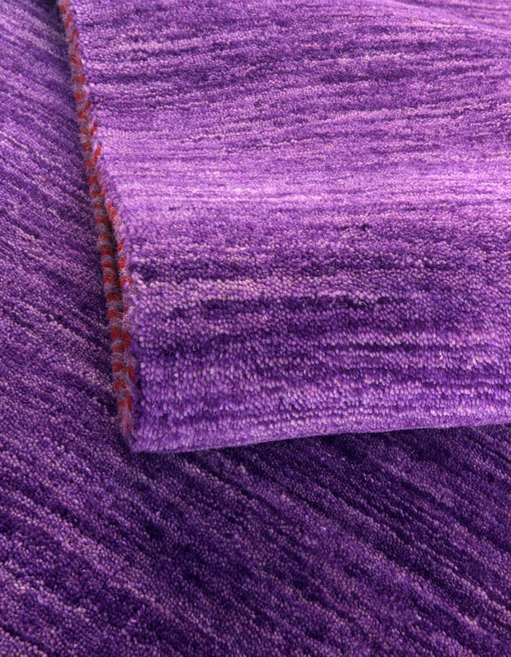 Detail image of  2' 7 x 16' 5  Hand Knotted Solid Gabbeh Wool Runner Rug