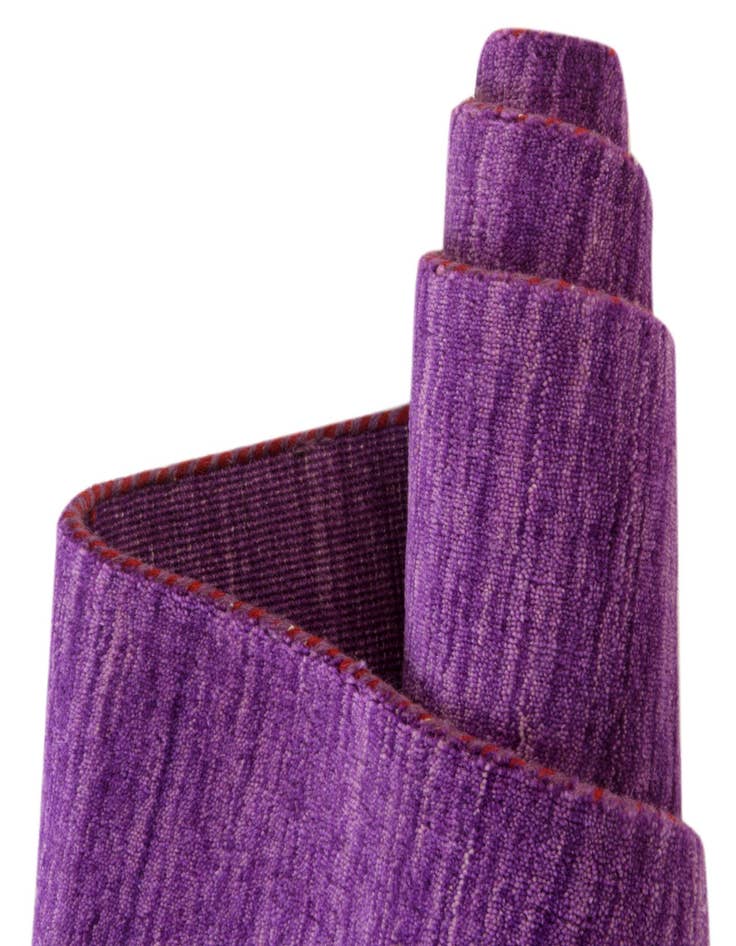 Detail image of  2' 7 x 16' 5  Hand Knotted Solid Gabbeh Wool Runner Rug