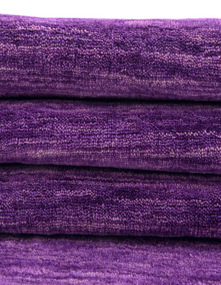 Detail image of  2' 7 x 16' 5  Hand Knotted Solid Gabbeh Wool Runner Rug