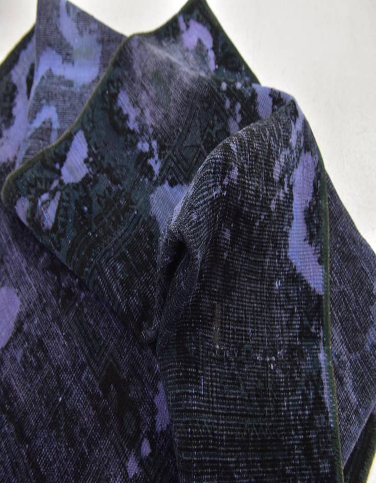 Detail image of  3' 4 x 7' 9  Hand Knotted Ultra Vintage Persian Wool Runner Rug