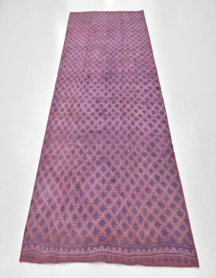 Detail image of  4' 3 x 8' 2  Hand Knotted Ultra Vintage Persian Wool Runner Rug