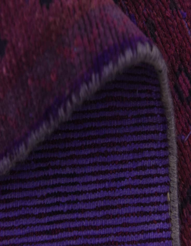 Detail image of  3' 9 x 9' 9  Hand Knotted Ultra Vintage Persian Wool Runner Rug