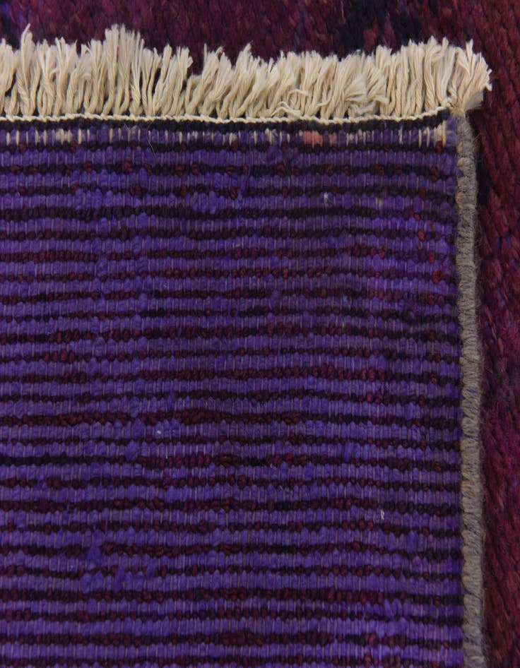 Detail image of  3' 9 x 9' 9  Hand Knotted Ultra Vintage Persian Wool Runner Rug