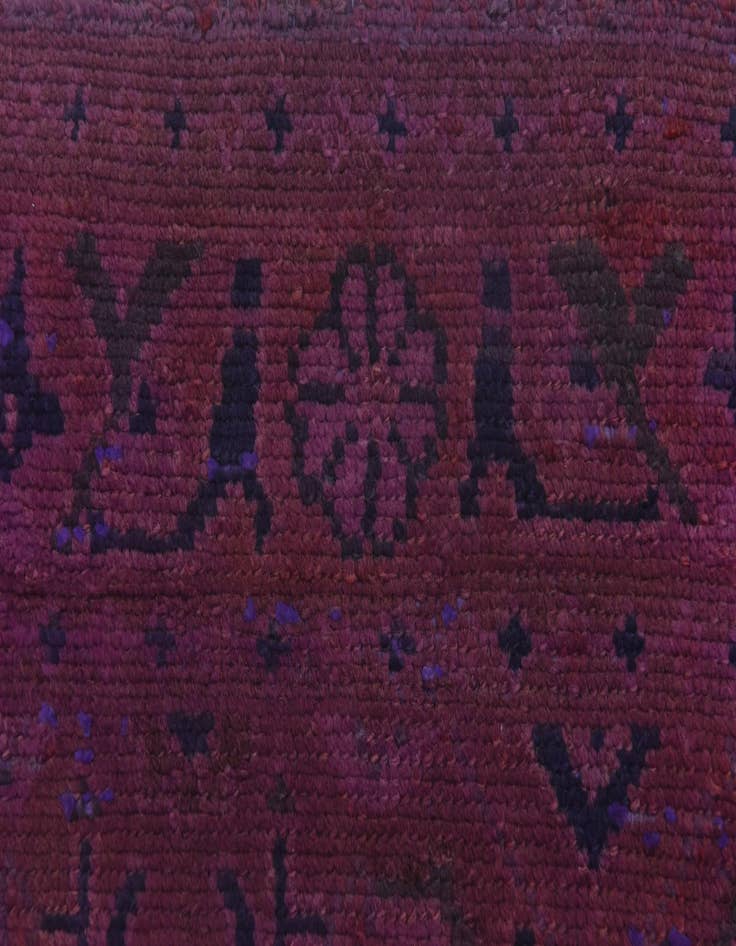 Detail image of  3' 9 x 9' 9  Hand Knotted Ultra Vintage Persian Wool Runner Rug