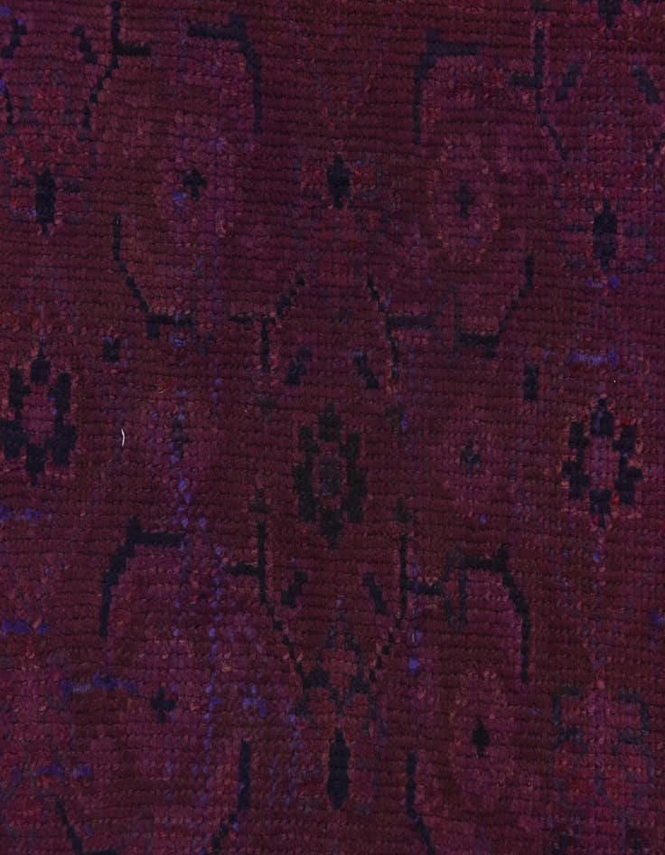 Detail image of  3' 9 x 9' 9  Hand Knotted Ultra Vintage Persian Wool Runner Rug