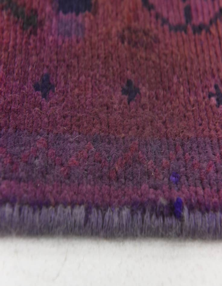 Detail image of  3' 9 x 9' 9  Hand Knotted Ultra Vintage Persian Wool Runner Rug