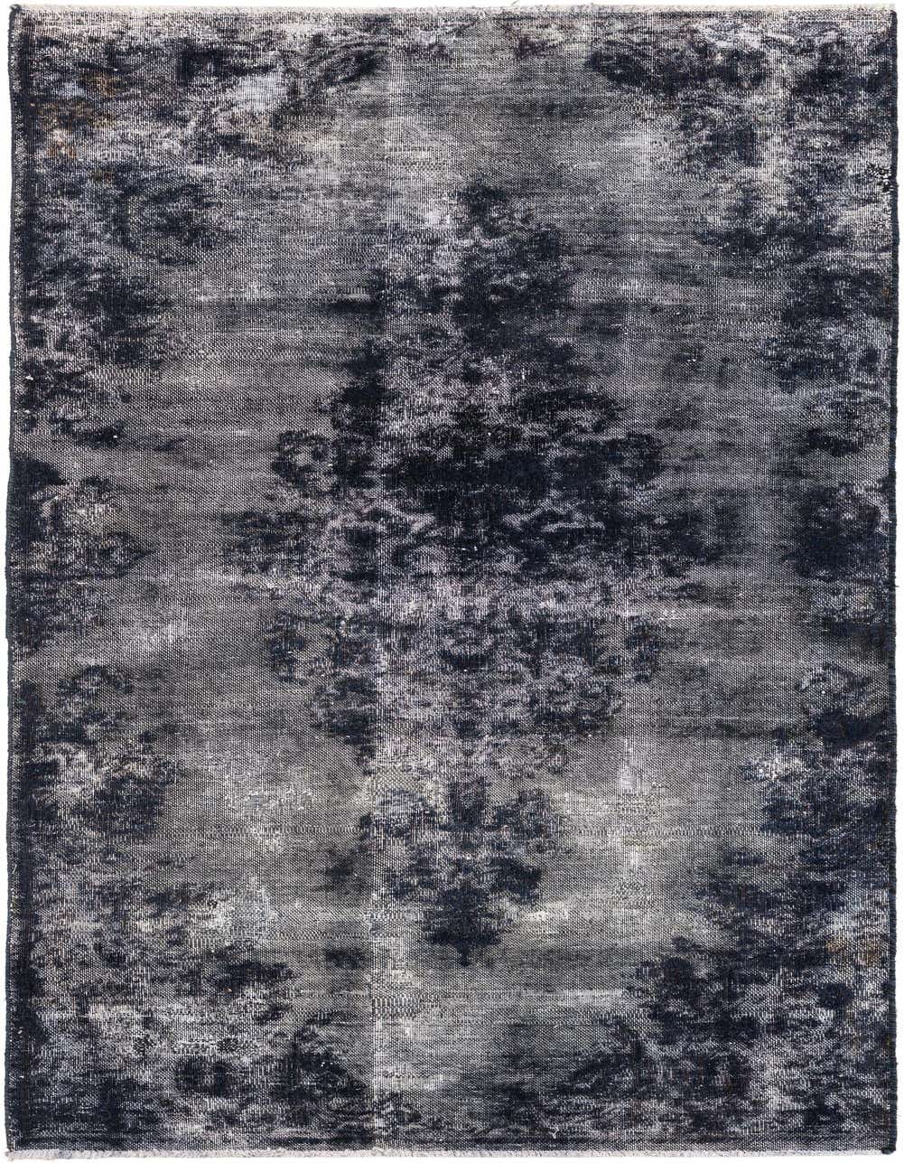 A 6 ft runner rug from the Ultra Vintage collection, featuring a distressed purple Persian medallion pattern on a flatweave.