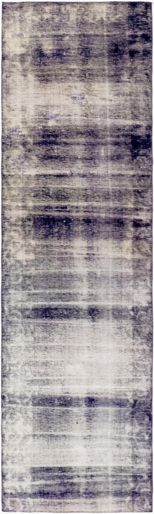  2' 8 x 10' 5  Hand Knotted Ultra Vintage Persian Wool Runner Rug