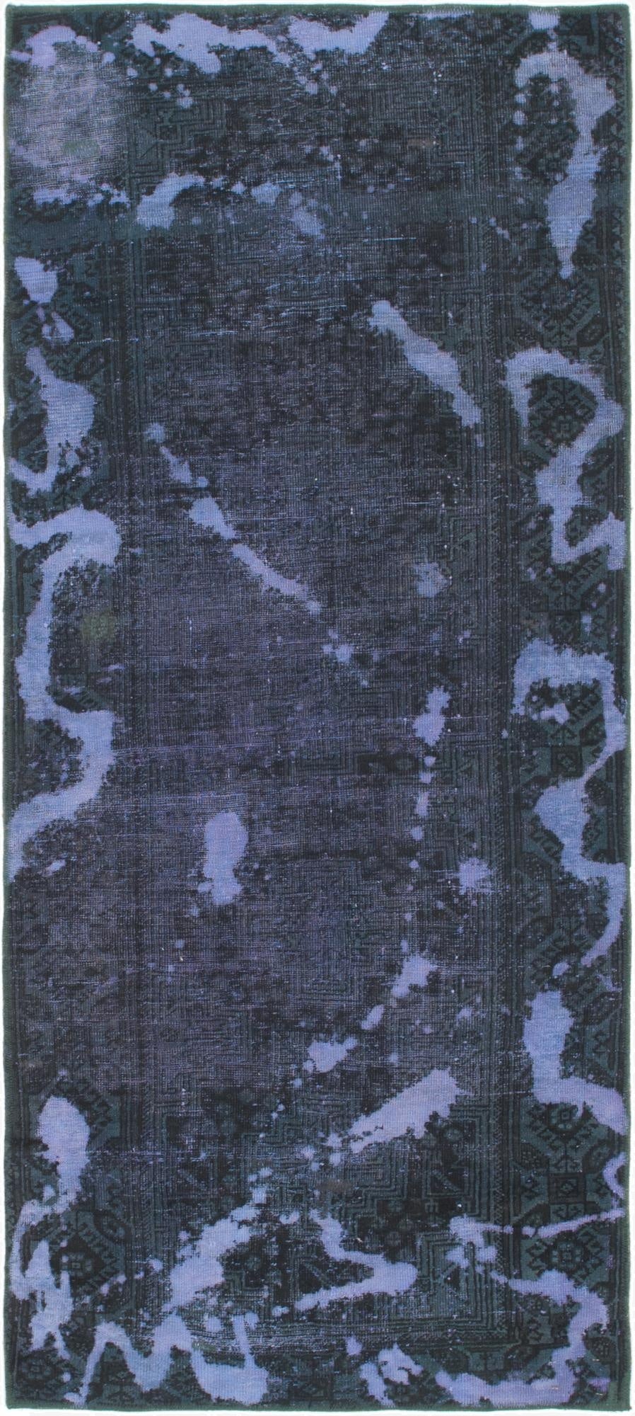  3' 4 x 7' 9  Hand Knotted Ultra Vintage Persian Wool Runner Rug