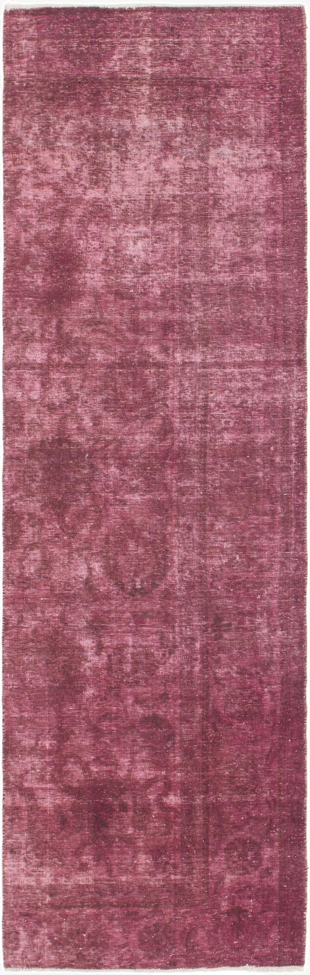  3' 4 x 11' 2  Hand Knotted Ultra Vintage Persian Wool Runner Rug