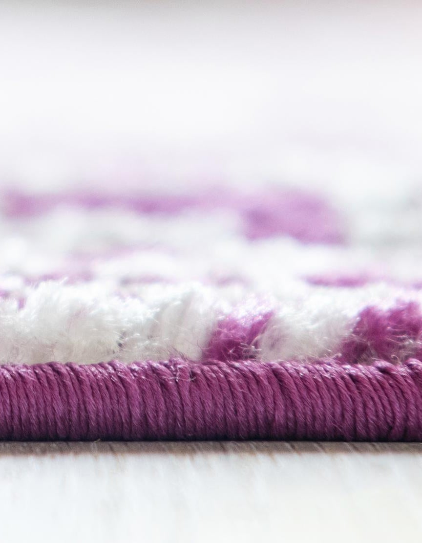 Purple 5' 2 x 5' 2 Arlington Square Rug | Rugs.com