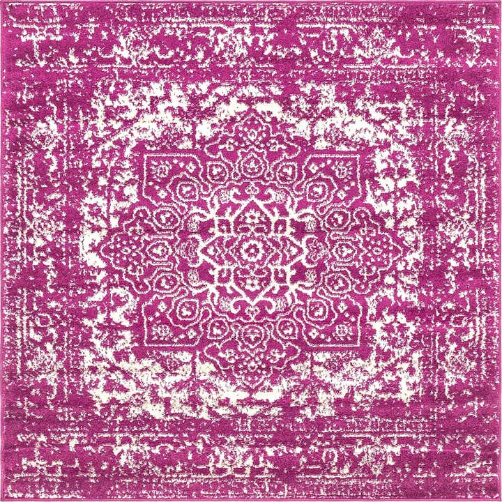 Purple 5' 2 x 5' 2 Arlington Square Rug | Rugs.com