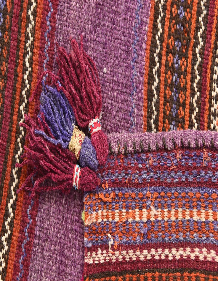 Detail image of  3' 1 x 3' 8  Hand Woven Kilim Fars Wool Square Rug
