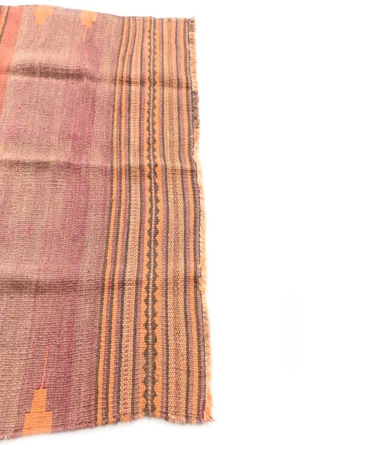 Detail image of  3' 5 x 3' 7  Hand Woven Kilim Fars Wool Square Rug