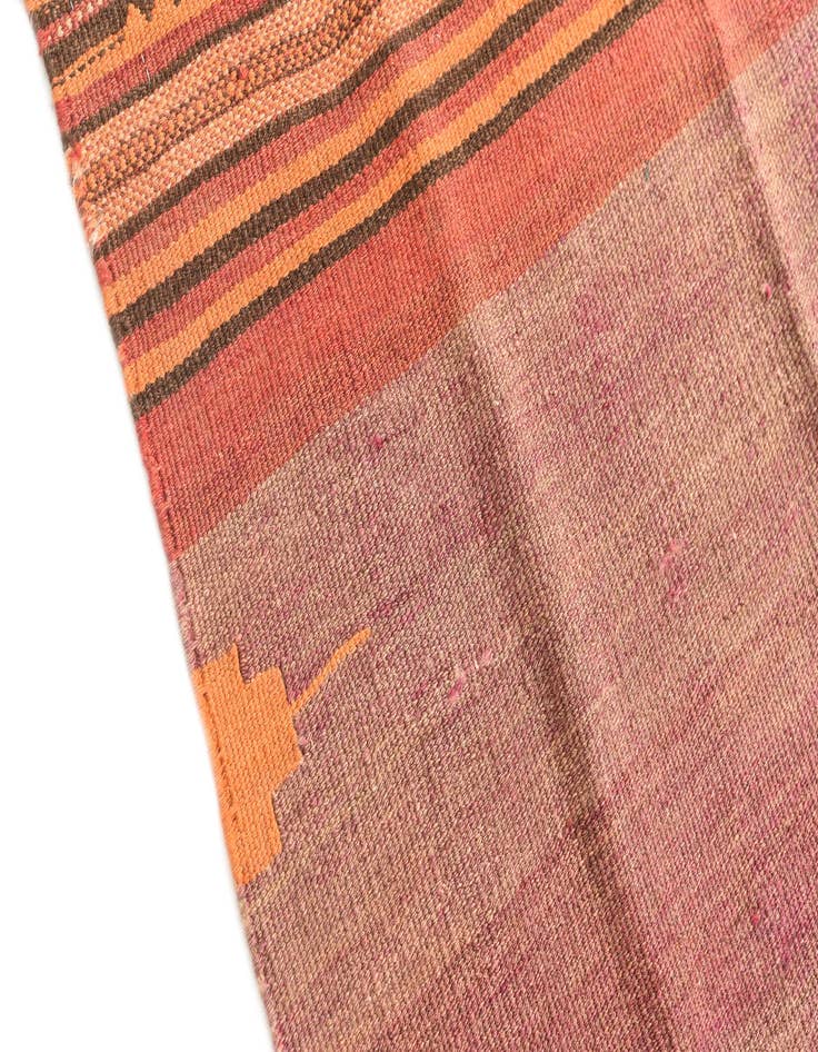 Detail image of  3' 5 x 3' 7  Hand Woven Kilim Fars Wool Square Rug