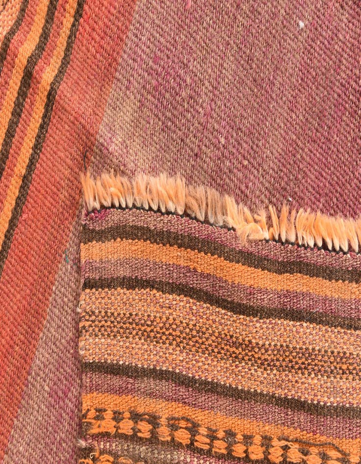 Detail image of  3' 5 x 3' 7  Hand Woven Kilim Fars Wool Square Rug