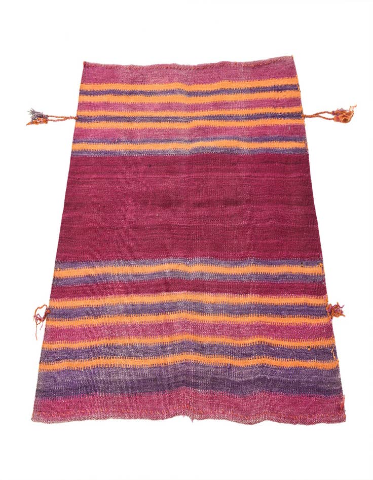 Detail image of  3' 8 x 3' 10  Hand Woven Kilim Fars Wool Square Rug