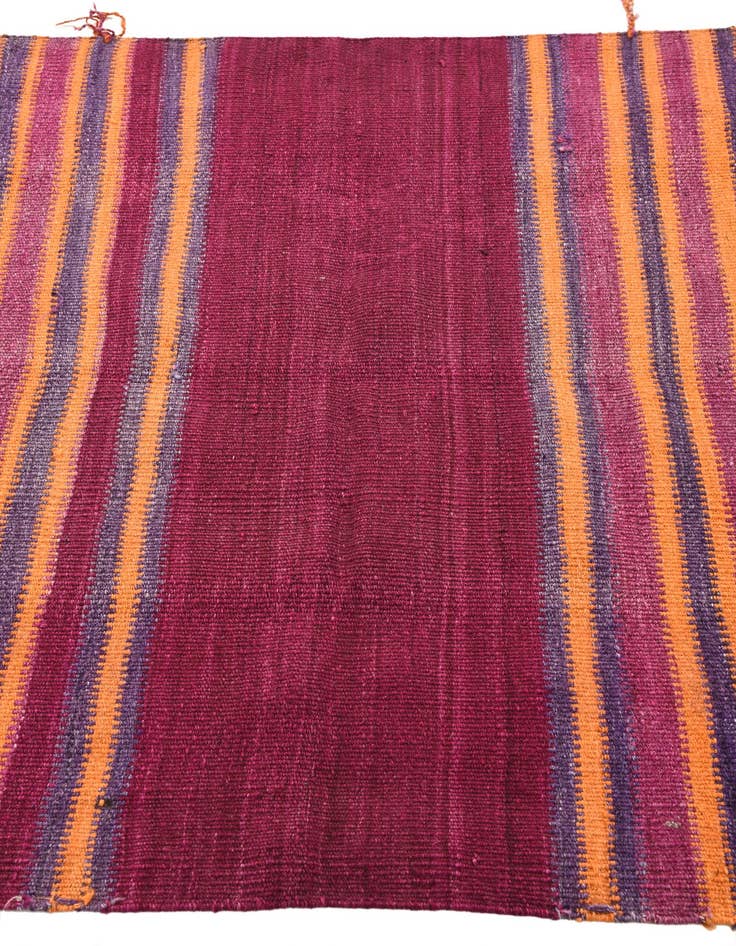 Detail image of  3' 8 x 3' 10  Hand Woven Kilim Fars Wool Square Rug