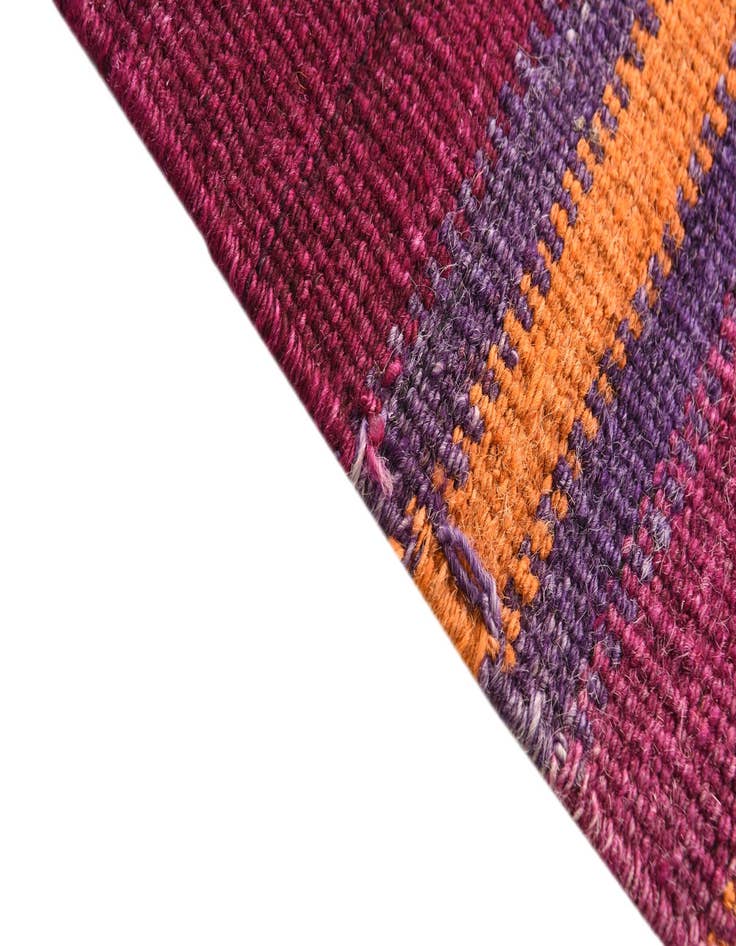 Detail image of  3' 8 x 3' 10  Hand Woven Kilim Fars Wool Square Rug