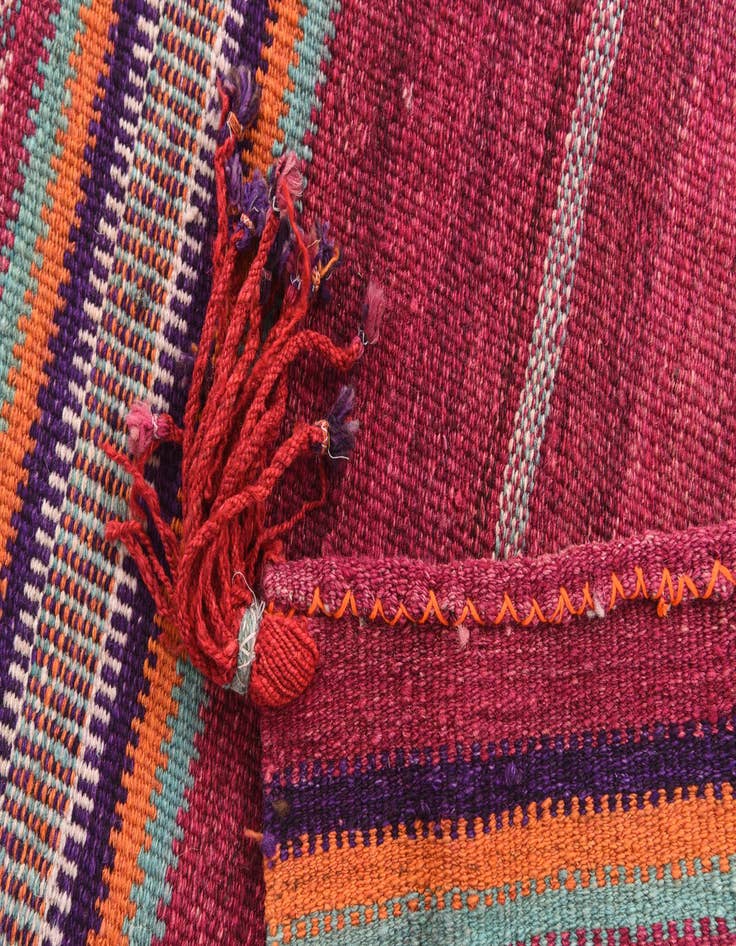 Detail image of  3' 3 x 3' 5  Hand Woven Kilim Modern Wool Square Rug