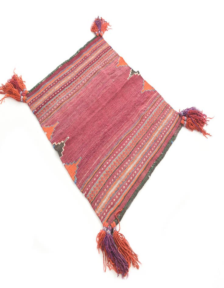 Detail image of  3' 1 x 3' 6  Hand Woven Kilim Modern Wool Square Rug