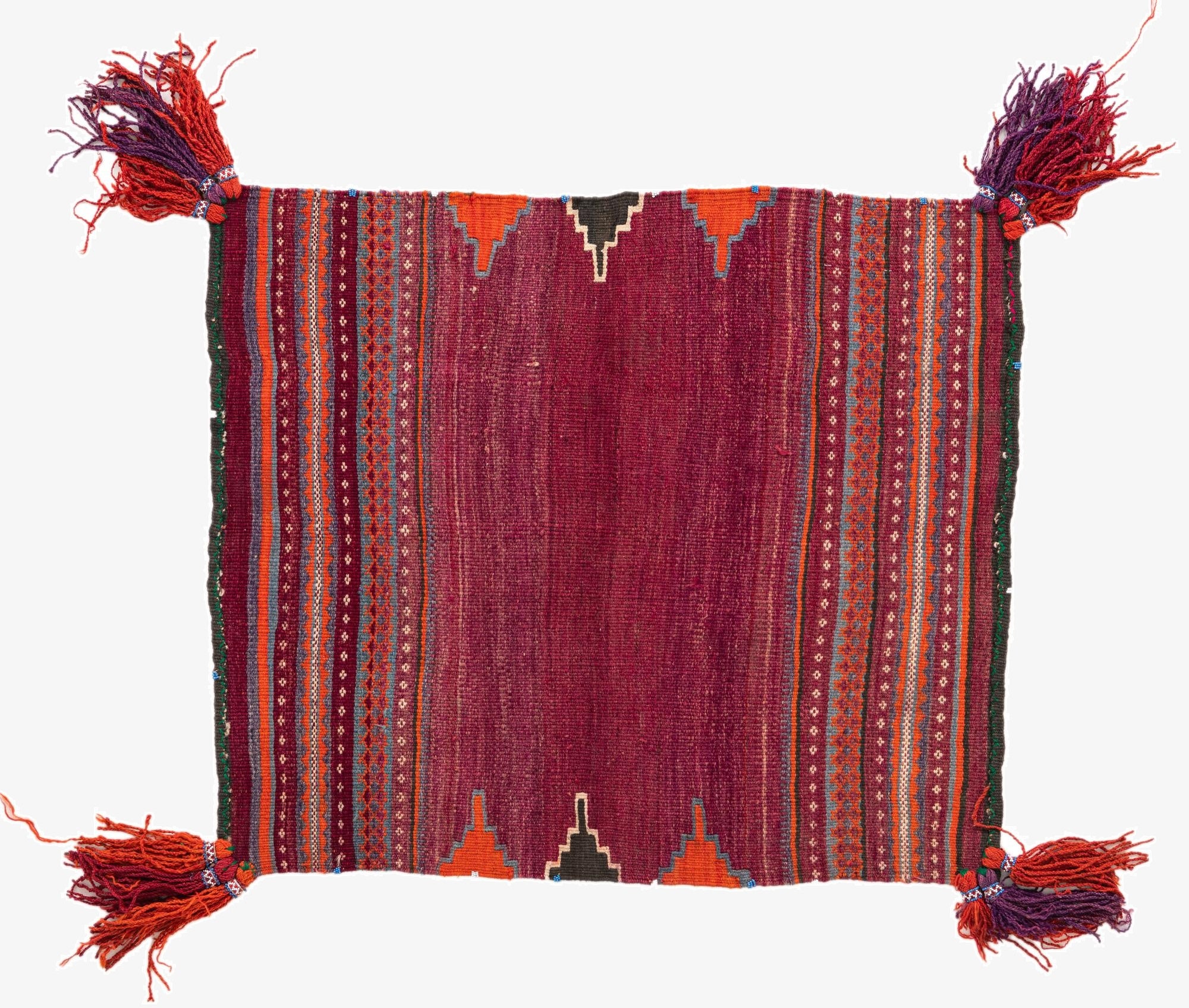  3' 1 x 3' 6  Hand Woven Kilim Modern Wool Square Rug