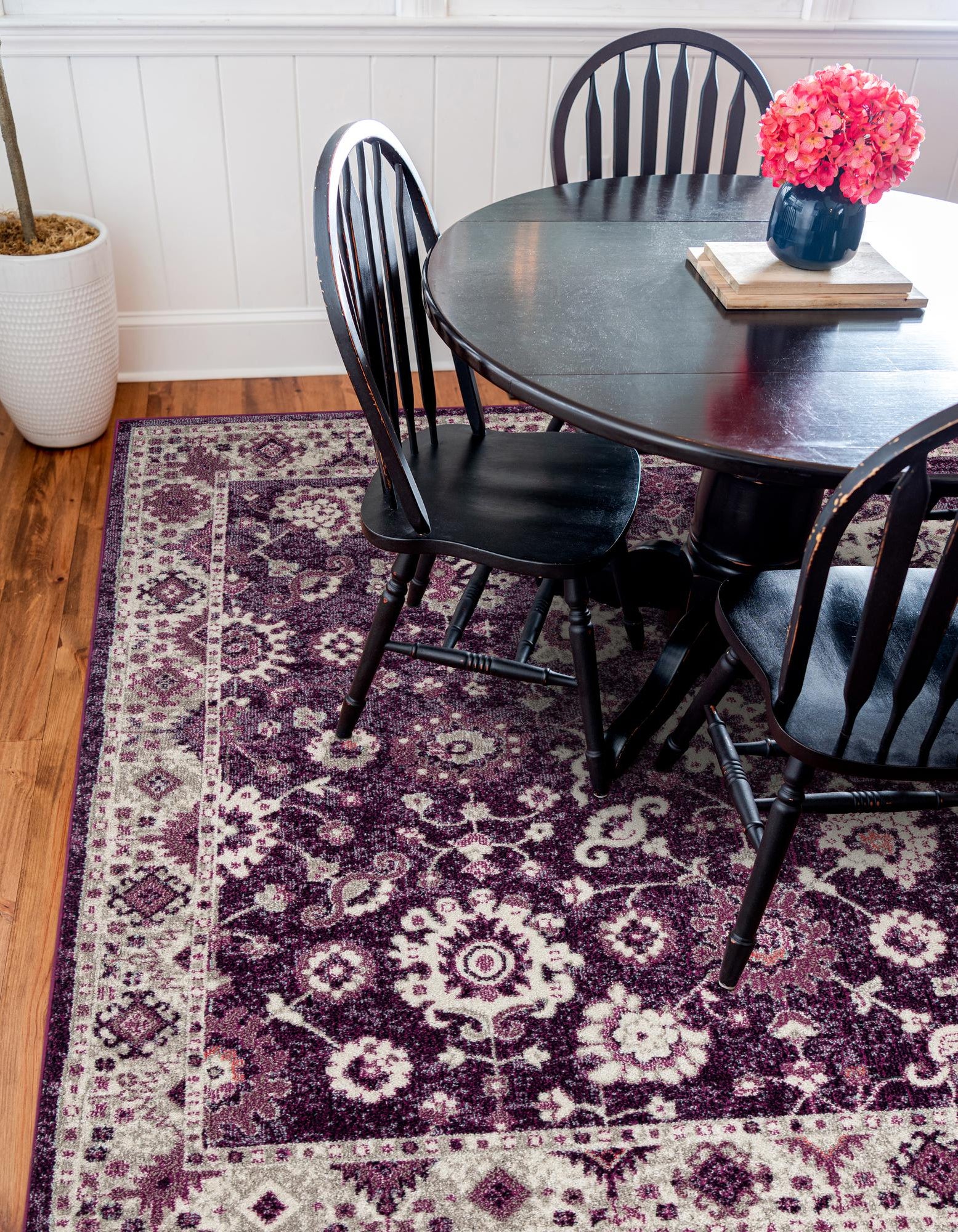 Purple 8' x 8' Madeline Square Rug | Rugs.com