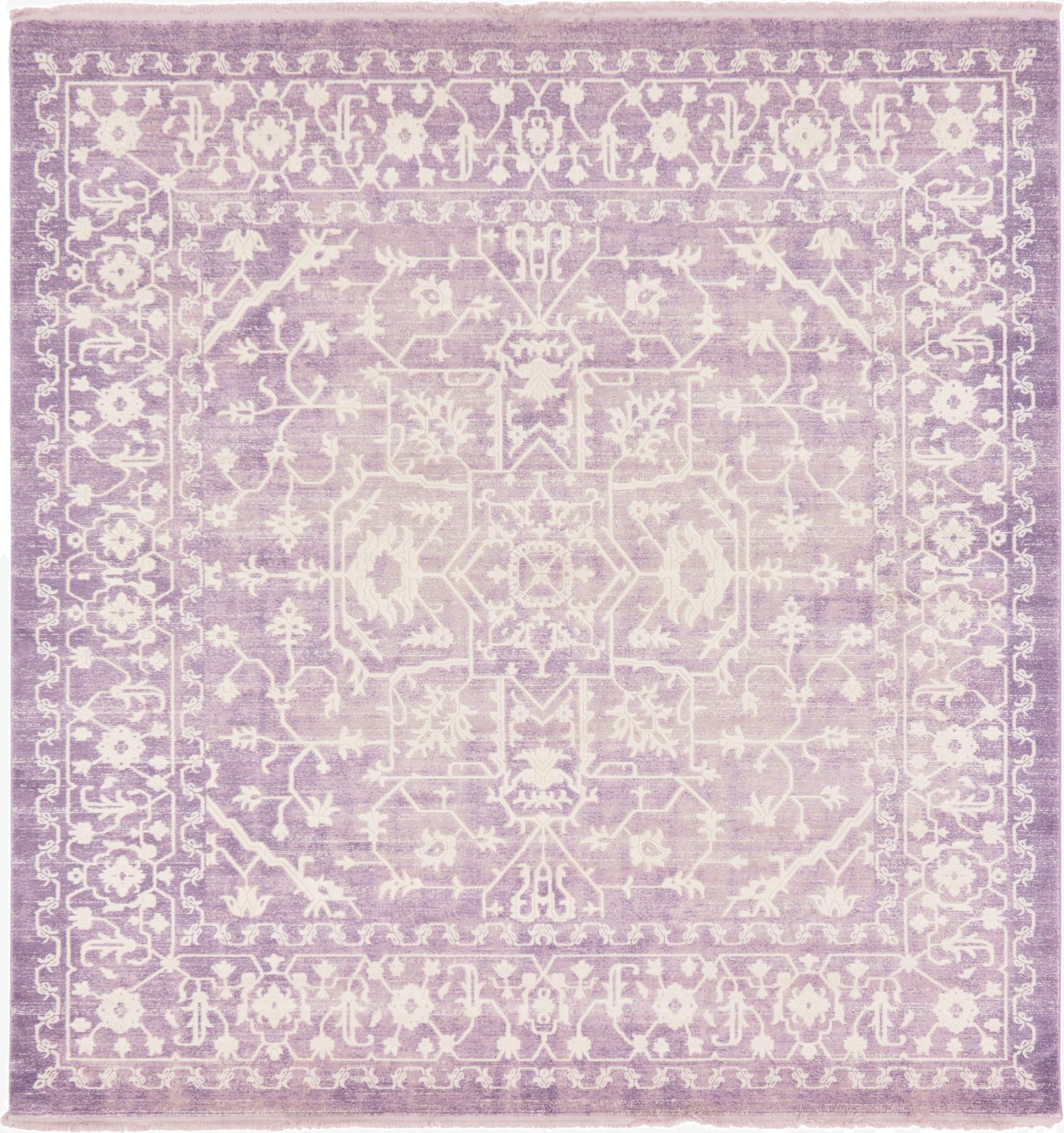  8' x 8' Modern Classical Square Rug