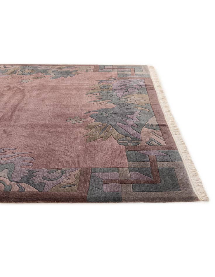 Detail image of  8' 2 x 8' 2  Hand Knotted Tibet Wool Square Rug