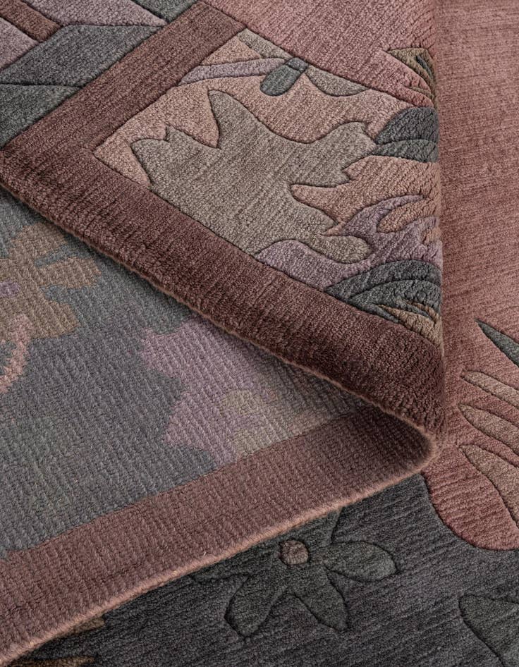 Detail image of  8' 2 x 8' 2  Hand Knotted Tibet Wool Square Rug