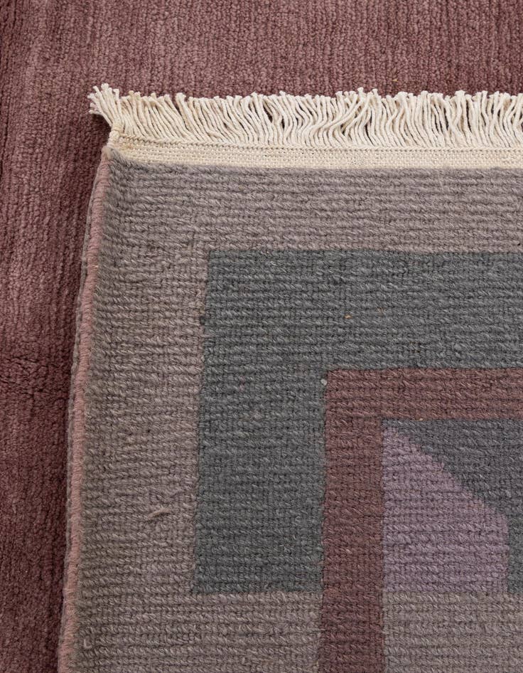 Detail image of  8' 2 x 8' 2  Hand Knotted Tibet Wool Square Rug