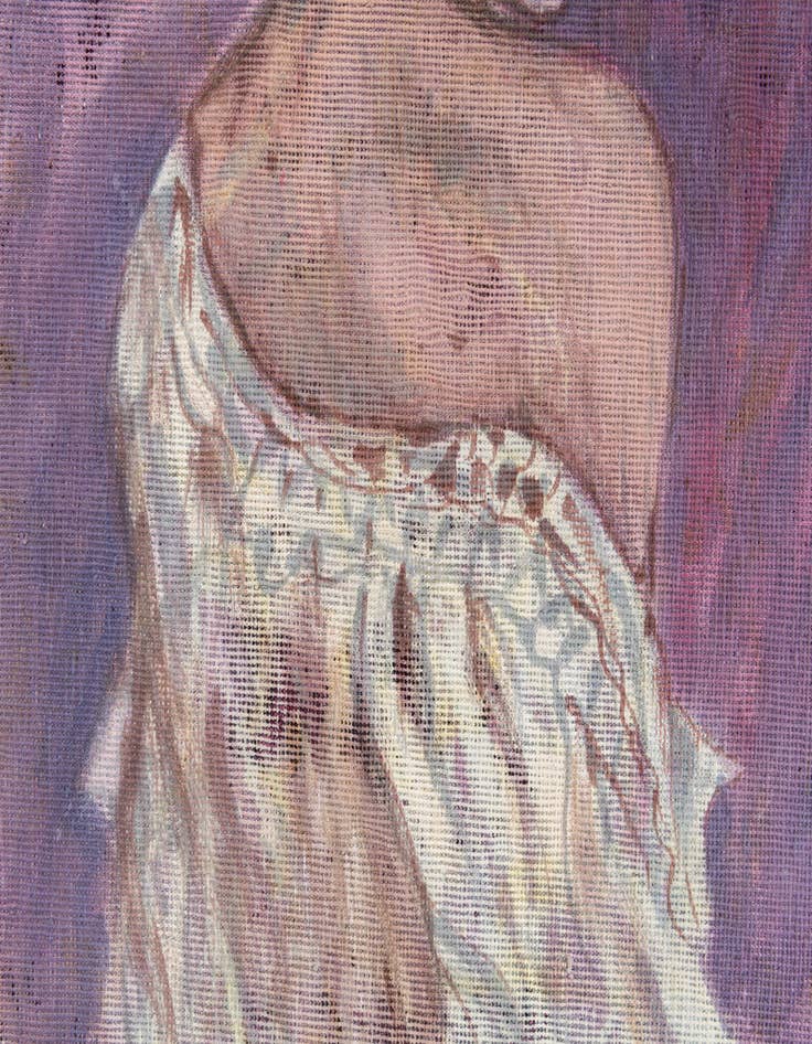 Detail image of  3' 6 x 3' 6  Hand Knotted Ultra Vintage Persian Wool Square Rug