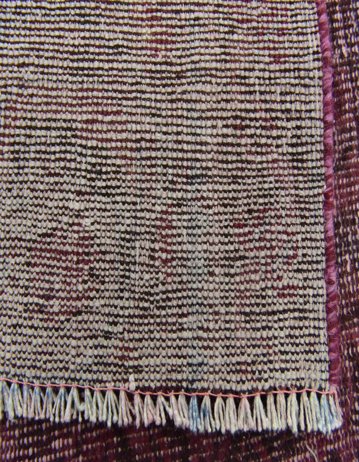 Detail image of  3' 8 x 4'  Hand Knotted Ultra Vintage Persian Wool Square Rug