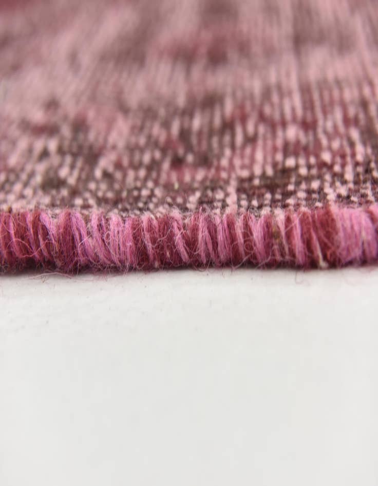 Detail image of  3' 8 x 4'  Hand Knotted Ultra Vintage Persian Wool Square Rug