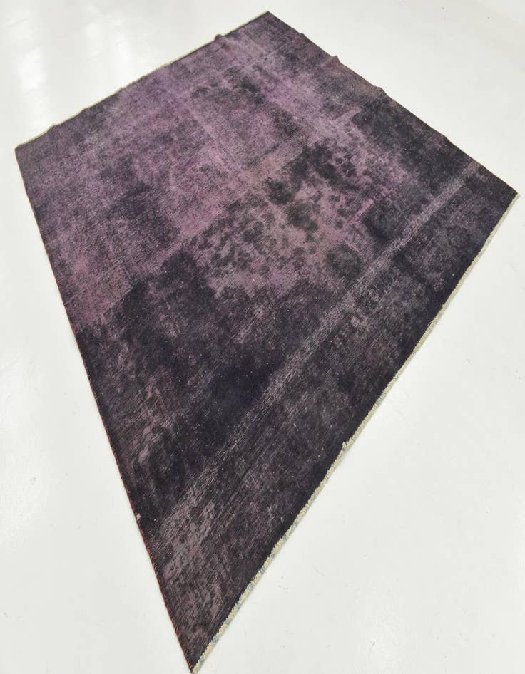 Detail image of  9' x 9' 3  Hand Knotted Ultra Vintage Persian Wool Square Rug