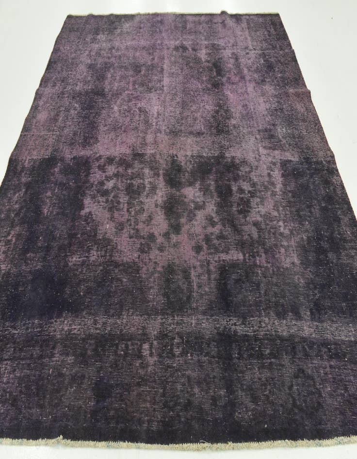 Detail image of  9' x 9' 3  Hand Knotted Ultra Vintage Persian Wool Square Rug