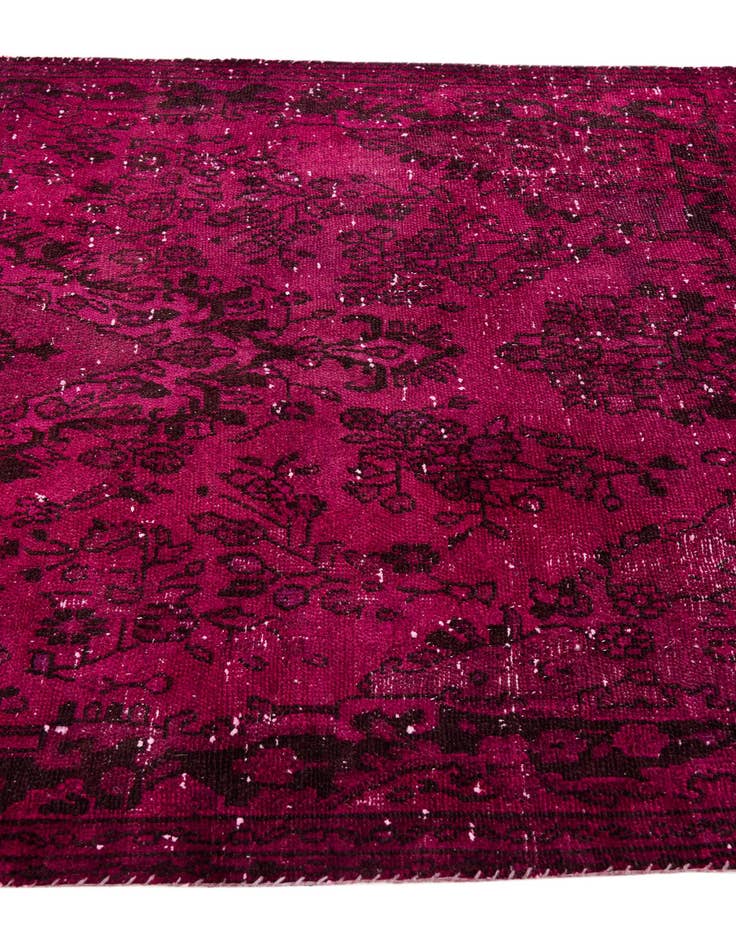 Detail image of  5' 5 x 5' 10  Hand Knotted Ultra Vintage Persian Wool Square Rug