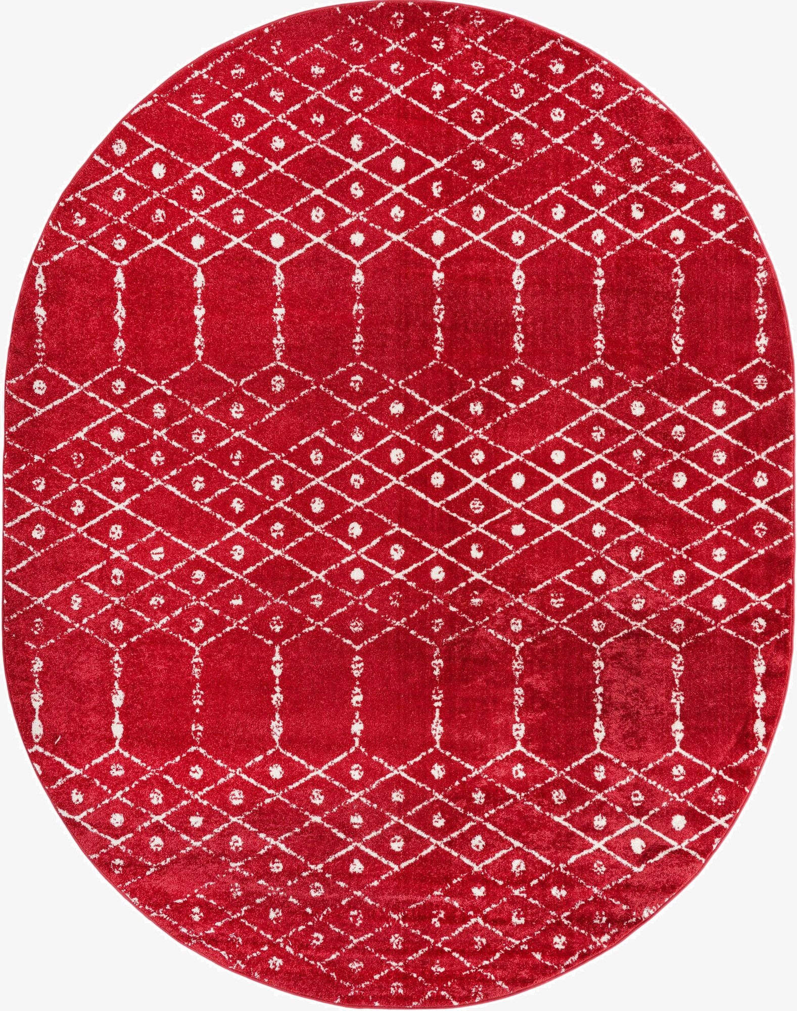  7' 10 x 10' Paxon Trellis Oval Rug