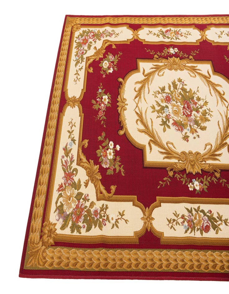 Detail image of  5' 2 x 7' 7  Washable Traditional Indoor / Outdoor Rug