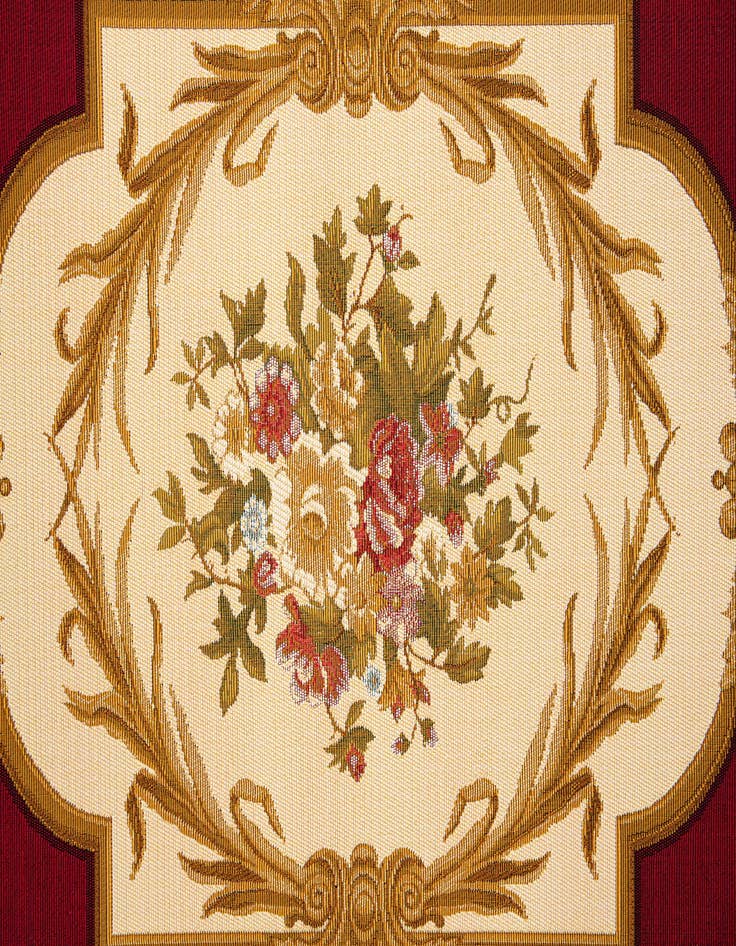 Detail image of  5' 2 x 7' 7  Washable Traditional Indoor / Outdoor Rug