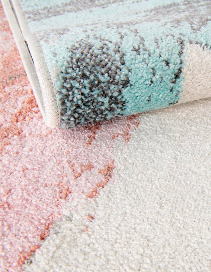 Detail image of  2' 2 x 2' 2 American Flag Whimsy Kids Round Rug