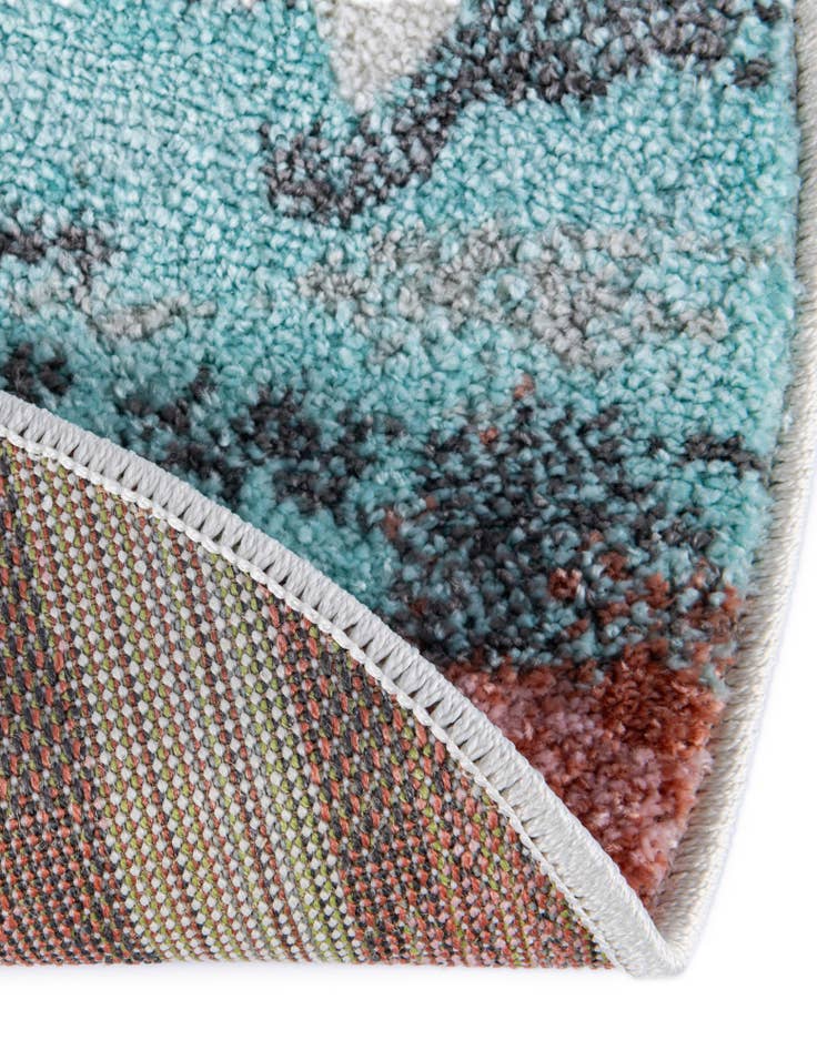 Detail image of  2' 2 x 2' 2 American Flag Whimsy Kids Round Rug