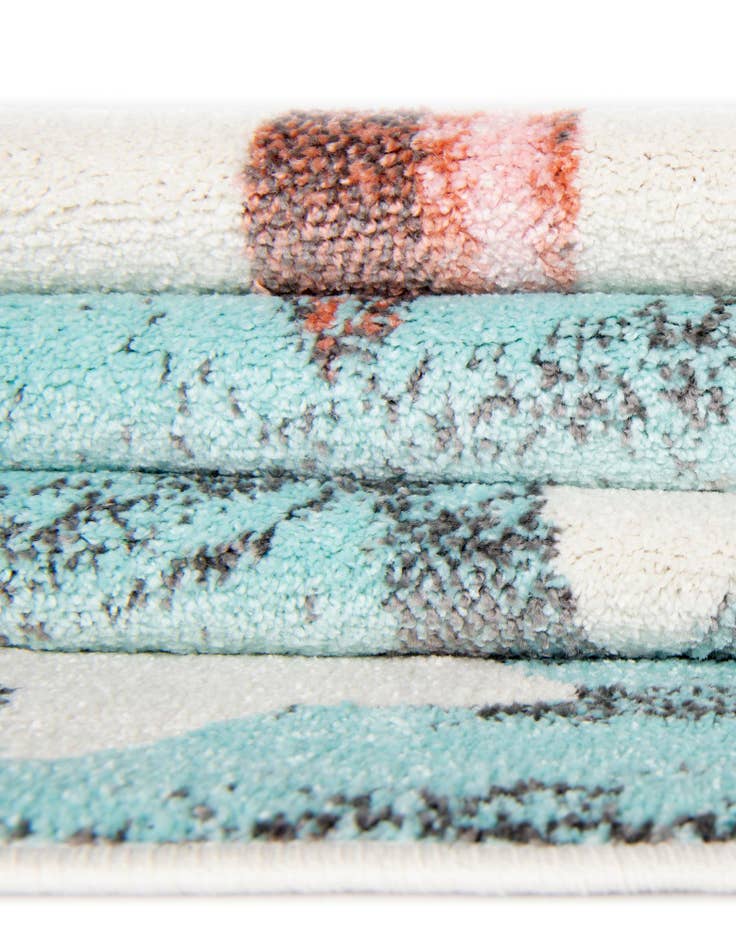 Detail image of  2' 2 x 2' 2 American Flag Whimsy Kids Round Rug