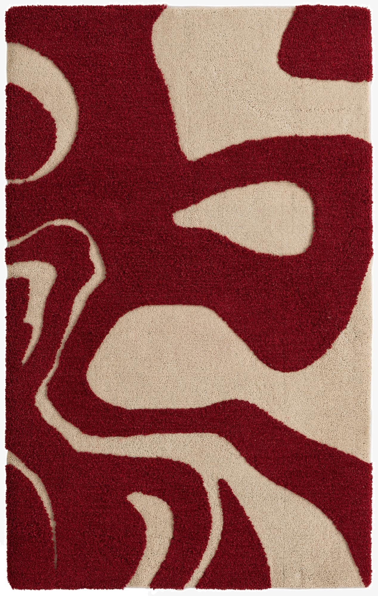  4' 1 x 6' 1 Handtufted Wool Rug