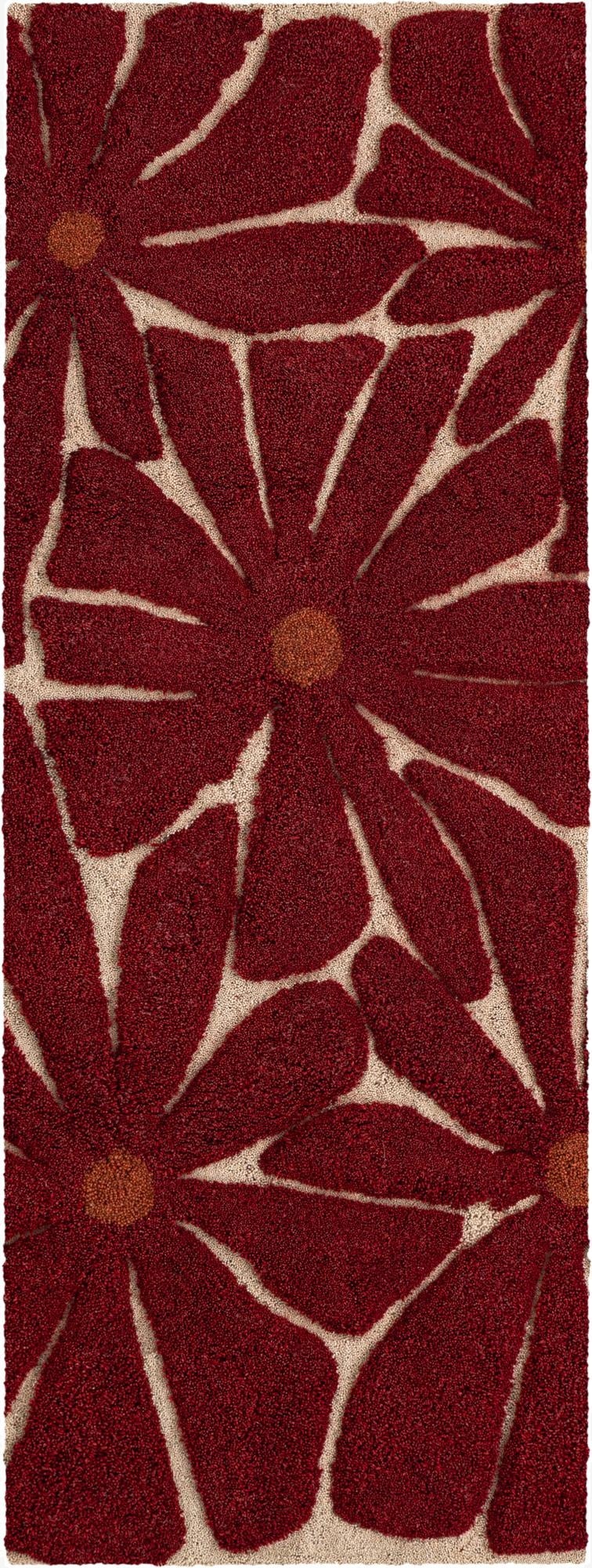  2' x 6' 1 Handtufted Wool Runner Rug