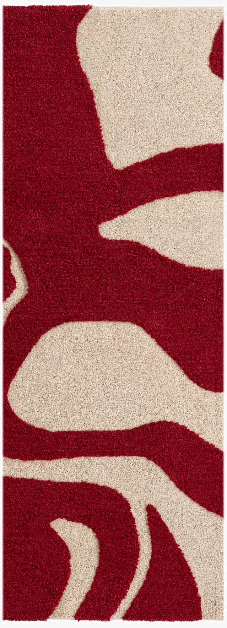  2' x 6' 1 Handtufted Wool Runner Rug