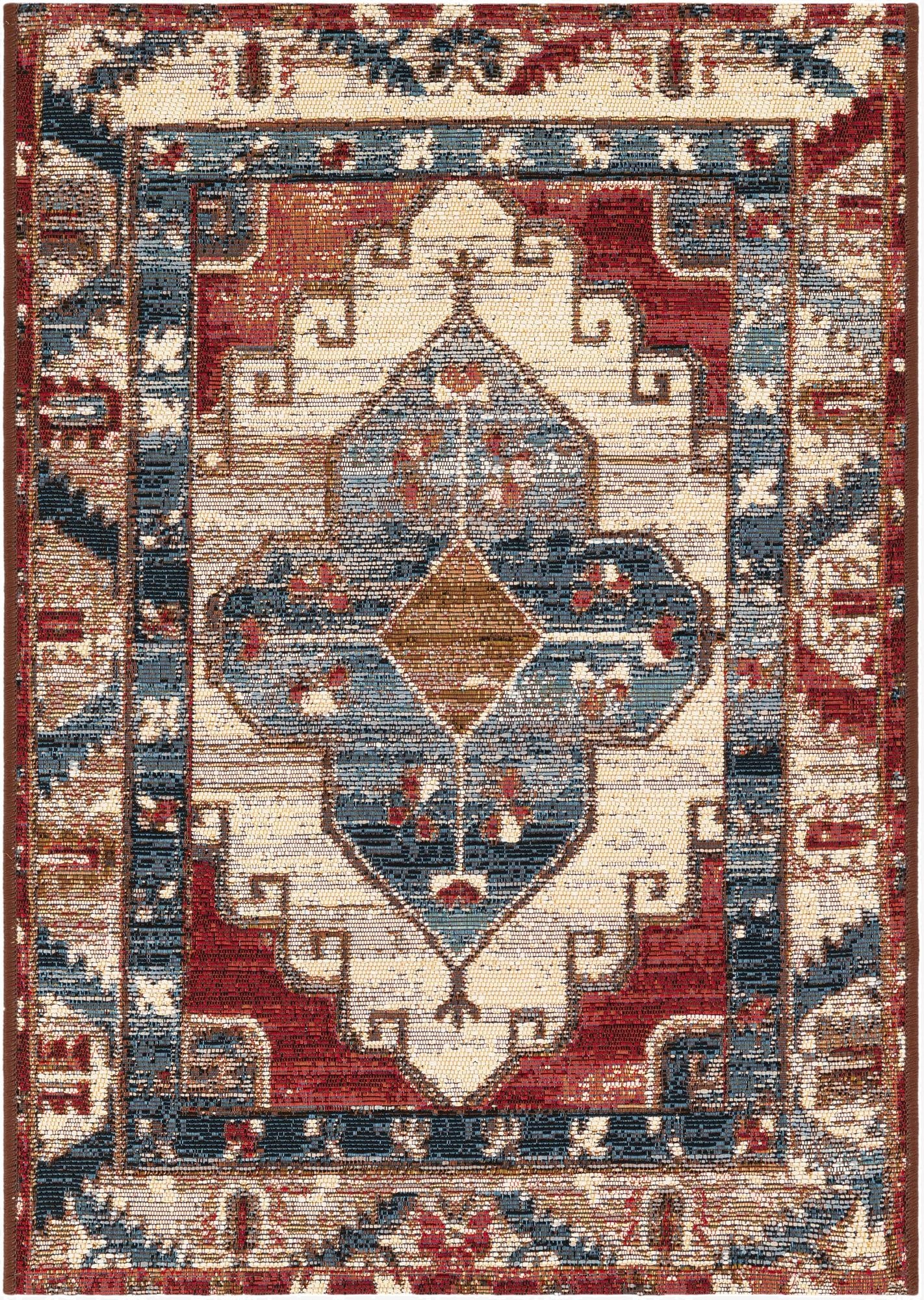  2' x 3'  Washable Traditional Indoor / Outdoor Rug