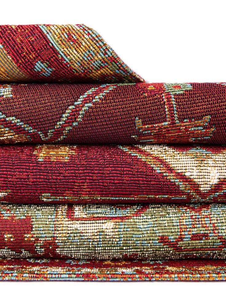 Detail image of  10' x 13'  Washable Traditional Indoor / Outdoor Rug